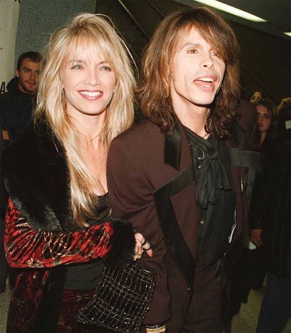A picture of Teresa Barrick and Steven Tyler.